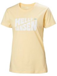 Helly Hansen Koszulka funkcyjna "F2F Cotton Tee 2.0" w kolorze żółtym rozmiar: L. Żółte spodnie sportowe Helly Hansen, l, bez wzorów, z bawełny, outdoorowe. Za 74.81 zł.
