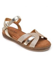 Sixth Sens Sandały w kolorze złotym rozmiar: 41. Żółte sandały Sixth Sens, bez wzorów, klasyczne, z otwartym noskiem, bez obcasa, bez zapięcia. Za 124.65 zł.