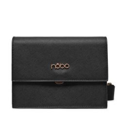 Torebka Nobo. Czarne listonoszki Nobo, bez wzorów, bez dodatków. Za 199.99 zł.