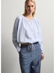 STEFANEL Bluzka w kolorze błękitnym rozmiar: M. Niebieskie bluzki Stefanel, m, bez wzorów, bez kołnierzyka, bez ramiączek. Za 173.99 zł.