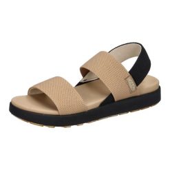 Keen Elle Backstrap damskie sandały Cornstalk/Black 38. Czarne sandały Keen, bez wzorów, bez obcasa, bez zapięcia. Za 329.99 zł.