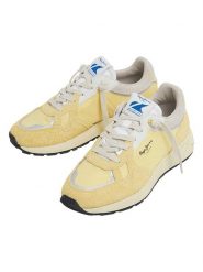 Pepe Jeans FOOTWEAR Skórzane sneakersy "Marlon" w kolorze żółtym rozmiar: 36. Żółte trampki Pepe Jeans FOOTWEAR, bez wzorów, z jeansu, bez zapięcia. Za 145.60 zł.