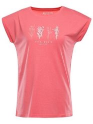 Alpine Pro Koszulka "Omba 2" w kolorze czerwonym rozmiar: XL. Czerwone bluzki Alpine Pro, xl, bez wzorów, z bawełny, bez kołnierzyka, bez ramiączek. Za 66.00 zł.
