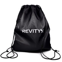Worek - plecak na akcesoria do ćwiczeń na siłownię Revity. Czarne plecaki REVITY, bez wzorów, z materiału. Za 19.99 zł.