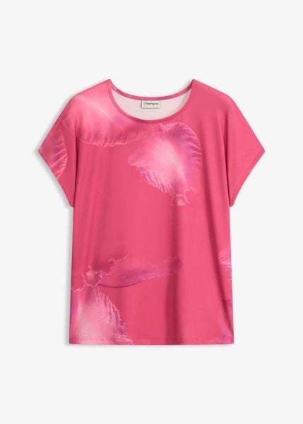Koszulka. Czerwone bluzki bonprix, bez wzorów, bez kołnierzyka, bez ramiączek. Za 37.99 zł.