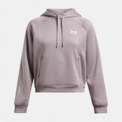Bluza damska Under Armour Pro Fleece Hoodie. Fioletowe bluzy Under Armour, l, bez wzorów, bez kaptura. Za 209.99 zł.