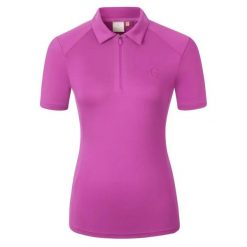 Damskie jeździeckie polo Covalliero. Niebieskie koszulki polo COVALLIERO, l, bez wzorów, z materiału, bez kołnierzyka, bez ramiączek. Za 170.00 zł.