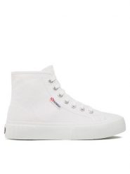 Superga Trampki 2696 Stripe S112I9W Biały. Białe trampki Superga, bez wzorów, z materiału, bez zapięcia. Za 209.99 zł.
