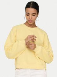 ONLY Bluza Best 15338727 Żółty Regular Fit. Żółte bluzy Only, m, bez wzorów, z syntetyku, bez kaptura. Za 79.99 zł.