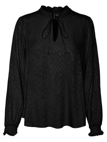Vero Moda Bluzka w kolorze czarnym rozmiar: XS. Czarne bluzki Vero Moda, xs, bez wzorów, bez kołnierzyka, bez ramiączek. Za 48.28 zł.