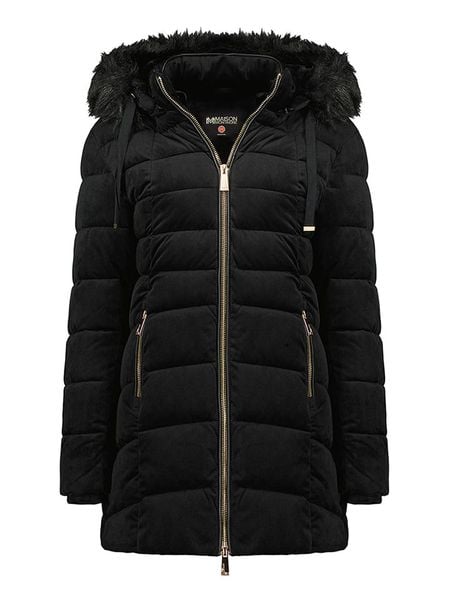 Maison Montaigne Parka "Bilomai" w kolorze czarnym rozmiar: S. Czarne parki Maison Montaigne, s, ze skóry, bez kaptura. Za 269.11 zł.