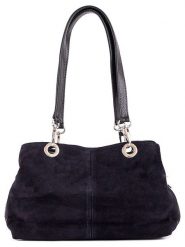 Lia Biassoni Skórzana torebka "Alvo" w kolorze granatowym - 32 x 20 x 14 cm rozmiar: onesize. Niebieskie torby na ramię Lia Biassoni, bez wzorów, z materiału, na ramię, bez dodatków. Za 173.99 zł.