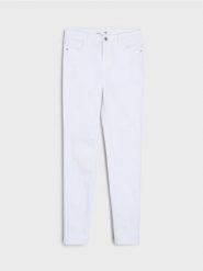 Jeansy skinny - biały. Białe jeansy Sinsay, bez wzorów. Za 49.99 zł.