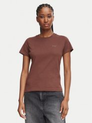 HUGO T-Shirt Damatee_B 50575770 Brązowy Regular Fit. Brązowe t-shirty Hugo, m, bez wzorów, z bawełny, bez kołnierzyka, bez ramiączek. Za 139.99 zł.