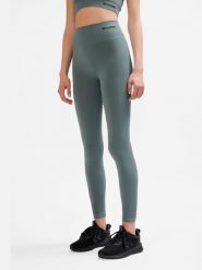 Legginsy sportowe dla kobiet Hummel. Szare legginsy Hummel, xs, bez wzorów, z materiału, z podwyższonym stanem, na fitness i siłownię. Za 168.00 zł.