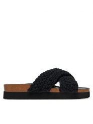 DeeZee Klapki MXCR-211 Czarny. Czarne klapki DeeZee, bez wzorów, z materiału, bez obcasa. Za 149.99 zł.