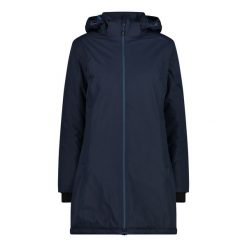 Parka dla kobiet CMP. Czerwone parki CMP, z materiału, bez kaptura. Za 471.30 zł.