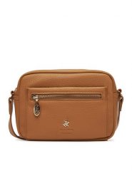 Beverly Hills Polo Club Torebka CEO-BHPC-C-004-08 Brązowy. Brązowe torebki klasyczne Beverly Hills Polo Club, bez wzorów, z materiału, bez dodatków. Za 199.99 zł.