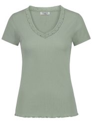 Sublevel Koszulka w kolorze zielonym rozmiar: XL. Zielone bluzki Sublevel, xl, bez wzorów, z koronki, bez kołnierzyka, bez ramiączek. Za 43.99 zł.