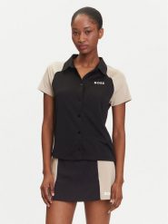 BOSS Polo Ellici2 50544191 Czarny Regular Fit. Czarne koszulki polo Boss, m, bez wzorów, z syntetyku, bez kołnierzyka, bez ramiączek. Za 479.99 zł.