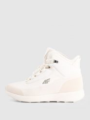 4F Buty zimowe śniegowce DCX z ociepliną Primaloft damskie - kremowe 36. Brązowe trapery i śniegowce 4f, z gumy, przed kolano. Za 299.99 zł.