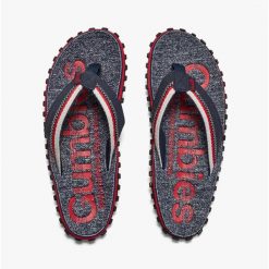 Japonki GUMBIES CAIRNS FLIP-FLOPS UNISEX. Czerwone klapki Gumbies, bez wzorów, bez obcasa. Za 119.99 zł.