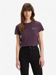 Levi's Koszulka w kolorze fioletowym rozmiar: XS. Różowe bluzki Levi's®, s, bez wzorów, z bawełny, bez kołnierzyka, bez ramiączek. Za 61.89 zł.