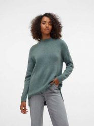 Vero Moda Sweter "Plaza" w kolorze turkusowym rozmiar: M. Niebieskie swetry Vero Moda, m, bez wzorów, z wełny, bez ramiączek. Za 105.38 zł.