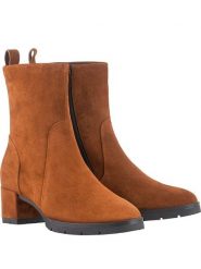 Högl Skórzane botki "Diana" w kolorze jasnobrązowym rozmiar: 38. Brązowe botki Högl, bez wzorów, bez obcasa, bez zapięcia. Za 411.95 zł.