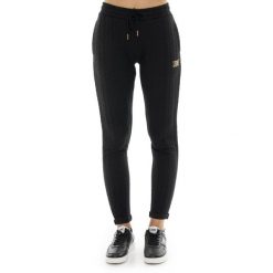 Bluza z sznurek regulacyjny na co dzień na siłownię. Czarne bluzy LEONE 1947 APPAREL, bez wzorów, z bawełny, bez kaptura. W wyprzedaży za 112.15 zł.