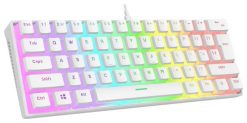 Klawiatura Klawiatura gamingowa Rampage RADIANT Outemu Red przewodowa mechaniczna podświetlana biała. Białe szorty Rampage, bez wzorów. Za 139.00 zł.