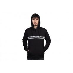 Bluza z kapturem Stay Strong Stripe. Czarne bluzy STAY STRONG, l, bez wzorów, z materiału, z kapturem. Za 238.50 zł.