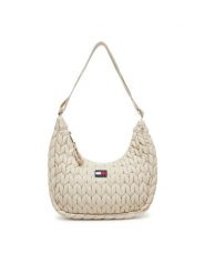 Tommy Jeans Torebka Tjw Urban Quilted AW0AW17546 Beżowy. Brązowe listonoszki Tommy Jeans, bez wzorów, z jeansu, bez dodatków. Za 389.99 zł.