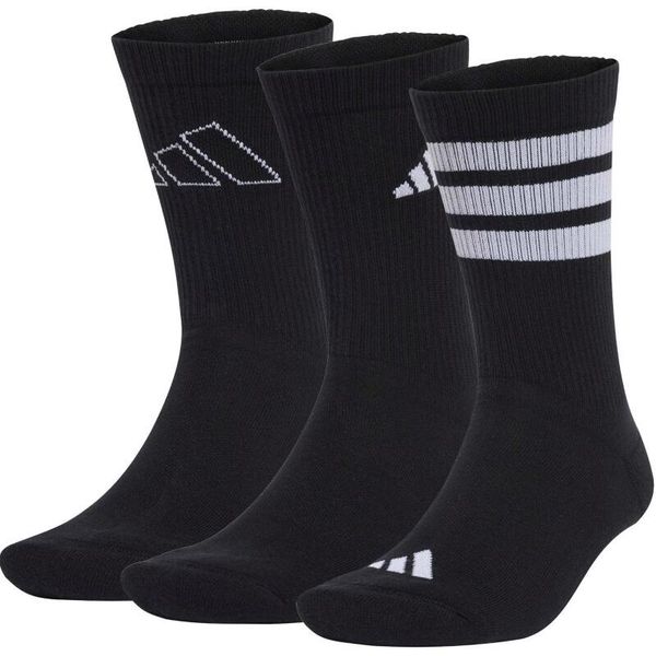 Skarpety Adidas Sport Logo Pack 3Pp Dorośli. Czarne skarpety Adidas, bez wzorów, z bawełny. Za 42.99 zł.