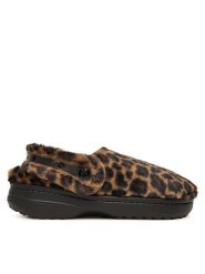 Crocs Kapcie Classic Unfurgettable Animal Clog 212002 Brązowy. Brązowe obuwie domowe Crocs, bez wzorów, z materiału, bez zapięcia. Za 269.99 zł.