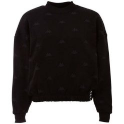 Bluza damska Kappa Ignara czarna. Czarne bluzy Kappa, m, bez wzorów, bez kaptura. Za 76.00 zł.