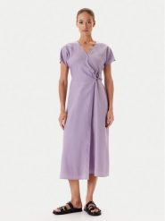 Tatuum Sukienka letnia Ziana T2506.194 Fioletowy Regular Fit. Fioletowe sukienki Tatuum, na lato, bez wzorów, z lyocellu, bez kołnierzyka, bez ramiączek. Za 393.99 zł.