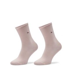 Skarpety długie Tommy Hilfiger. Czerwone skarpety TOMMY HILFIGER, bez wzorów. Za 59.99 zł.