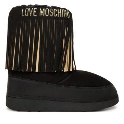 Śniegowce LOVE MOSCHINO. Czarne trapery i śniegowce Love Moschino. Za 879.99 zł.