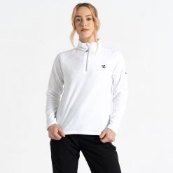 Bluza turystyczna damska Freeform II. Czarne bluzy Dare 2b, bez wzorów, z polaru, bez kaptura. W wyprzedaży za 79.99 zł.