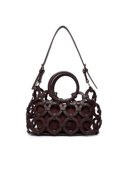 GINO ROSSI Torebka EO-LDA3409C Brązowy. Brązowe torebki klasyczne Gino Rossi, bez wzorów, z materiału, bez dodatków. Za 299.99 zł.