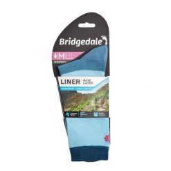 Skarpety do turystyki damskie Bridgedale LINER BL COOL 2 pary LD. Niebieskie skarpety Bridgedale, bez wzorów. Za 101.99 zł.