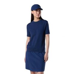 T-shirt damski Rossignol Piqué. Niebieskie t-shirty Rossignol, bez wzorów, bez kołnierzyka, bez ramiączek. Za 344.00 zł.