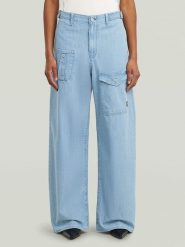 G-Star Dżinsy - Loose fit - w kolorze błękitnym rozmiar: W30/L32. Niebieskie jeansy G-Star, l, z aplikacjami. Za 318.37 zł.