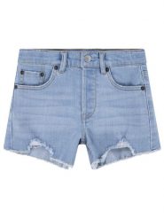 Levi's Kids Szorty dżinsowe w kolorze błękitnym rozmiar: 140. Niebieskie szorty Levi's Kids, z aplikacjami, ze skóry, klasyczne. Za 114.44 zł.