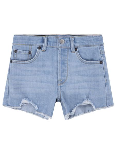 Levi's Kids Szorty dżinsowe w kolorze błękitnym rozmiar: 158. Niebieskie szorty Levi's Kids, z aplikacjami, ze skóry, klasyczne. Za 109.00 zł.