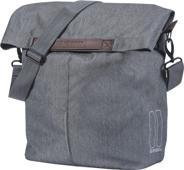 Torba na zakupy „City. Szare torby na ramię BASIL, bez wzorów, z materiału, na ramię, bez dodatków. Za 179.99 zł.