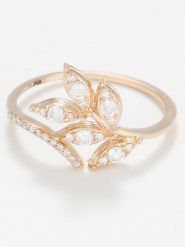 Maison héritage PARIS Złoty pierścionek "Izïa" z diamentami rozmiar: 52. Żółte pierścionki Maison héritage PARIS, z diamentem, złote. Za 2,305.99 zł.