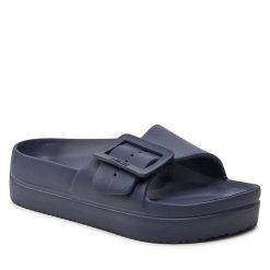 Klapki Big Star Shoes. Niebieskie klapki BIG STAR SHOES, bez wzorów, bez obcasa. Za 79.99 zł.