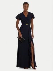 LAUREN RALPH LAUREN Sukienka wieczorowa 253909447002 Granatowy Regular Fit. Niebieskie sukienki Lauren Ralph Lauren, bez wzorów, z syntetyku, wizytowe, bez kołnierzyka, bez ramiączek. Za 1,699.00 zł.